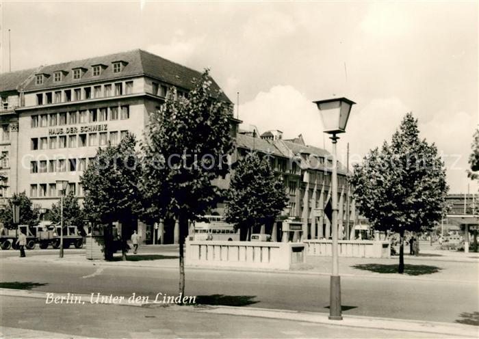 BERLIN  CITY Unter den Linden Haus der Schweiz