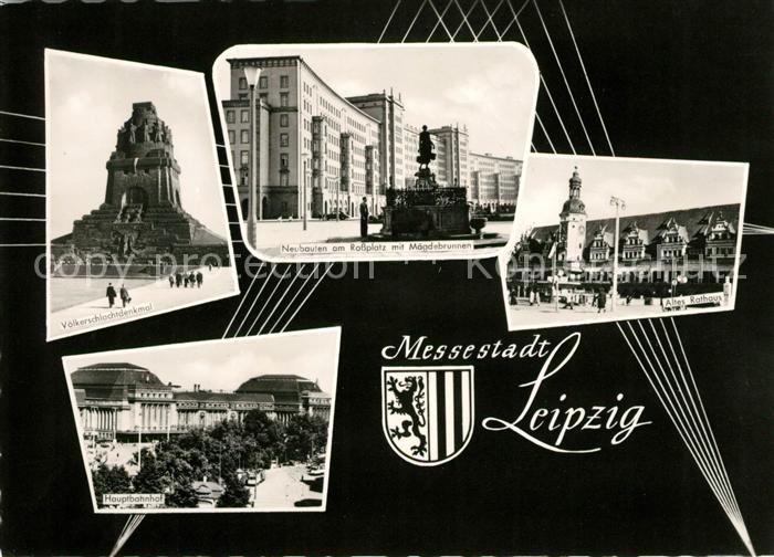 LEIPZIG Sachsen Rathaus Voelkerschlachtdenkmal