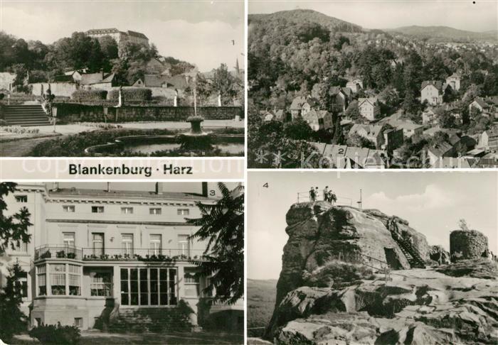 Blankenburg Harz Terrassengarten Schloss Teufelsbad Burgruine Regenstein