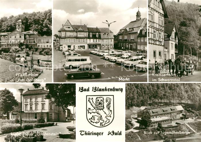 Bad Blankenburg FDGB Heim Am Goldberg Markt Kremserfahrt Jugendherberge