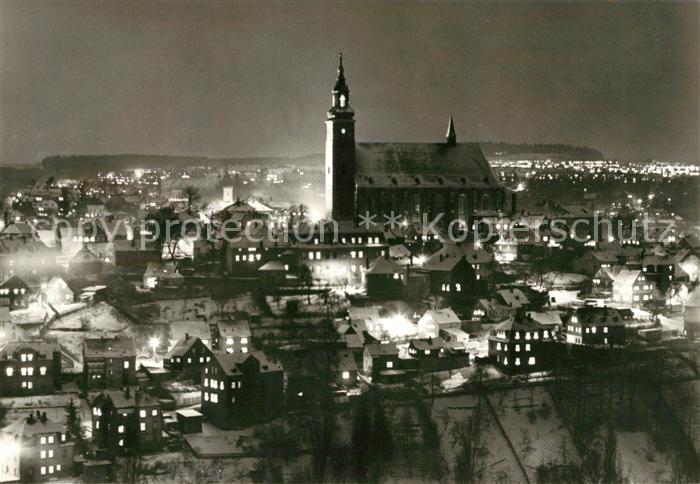 Schneeberg Erzgebirge Weihnachtszeit Panorama