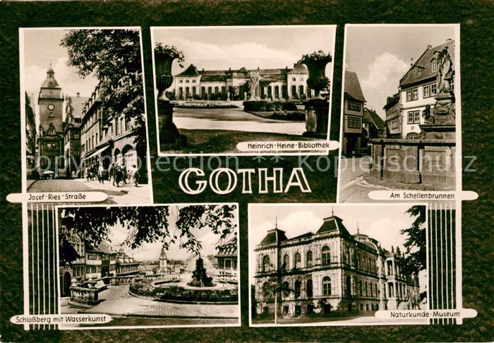 Gotha Thueringen Schlossberg Naturkundemuseum Schellenbrunnen