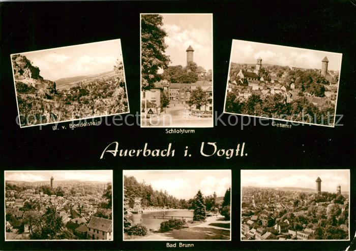 Auerbach Vogtland Schlossturm Bad Brunn Panorama