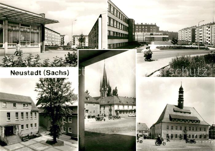 Neustadt Sachsen Bruno Dietze Ring Feierabendheim Paul Mueller Kirche Rathaus