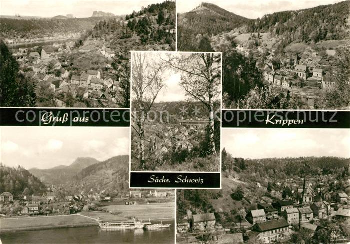 Krippen Bad Schandau Panoramen Faehrschiff