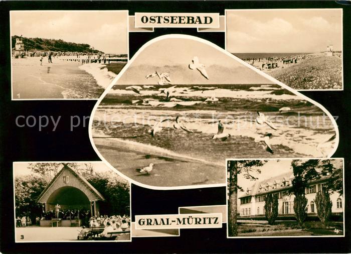 Graal-Mueritz Ostseebad Strand Kurkonzert Kreislaufsanatorium Assmann