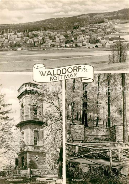 Walddorf Sachsen Kottmar Aussichtsturm Spreequelle