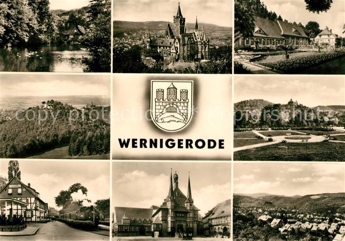 Wernigerode Harz Rathaus Burg Panorama Park