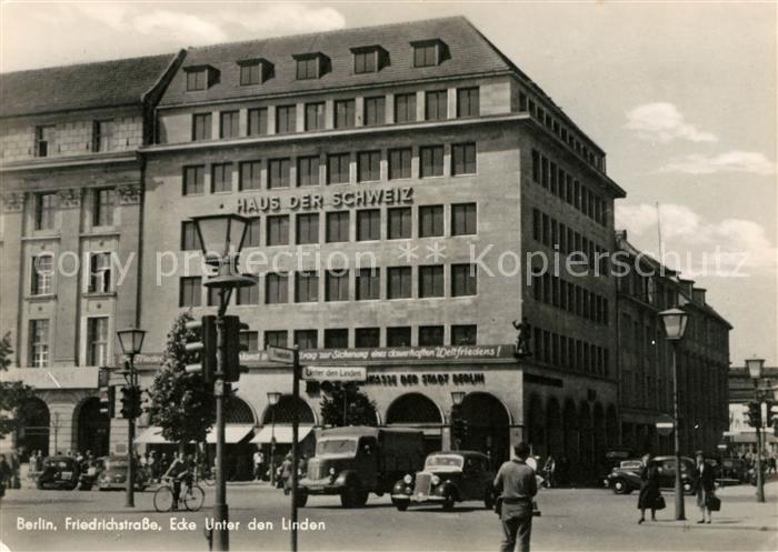 BERLIN  CITY Friedrichstrasse Haus der Schweiz Unter den Linden