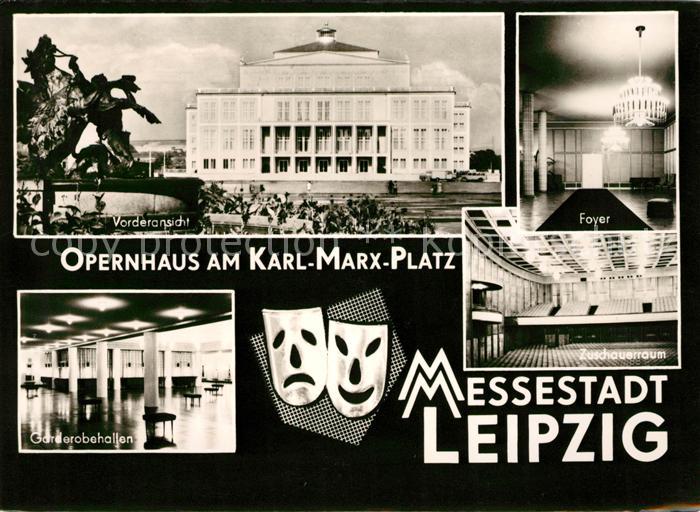 LEIPZIG Sachsen Opernhaus Karl Marx Platz Foyer Zuschauerraum