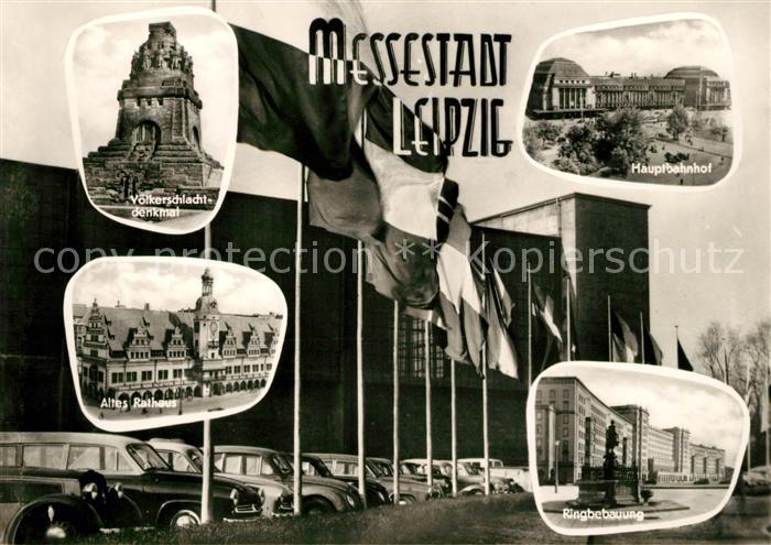 LEIPZIG Sachsen Altes Rathaus Voelkerschlachtdenkmal Hauptbahnhof