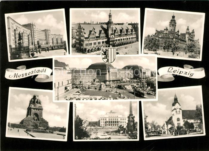 LEIPZIG Sachsen Voelkerschlachtdenkmal Hauptbahnhof Altes und neues Rathaus Zoo