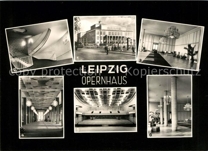 LEIPZIG Sachsen Opernhaus Konzertsaal Parkettfoyer Zuschauerraum