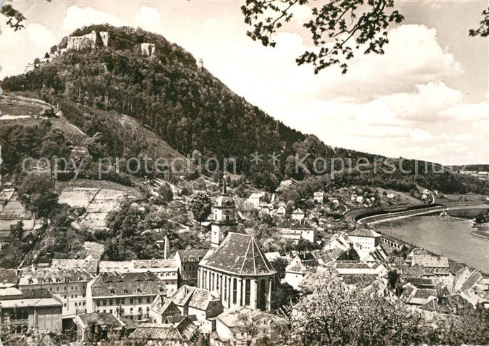 Koenigstein Saechsische Schweiz Kirche Panorama