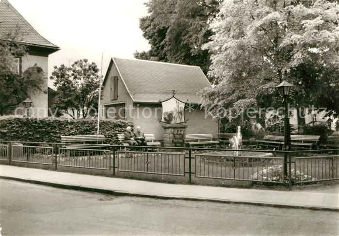 Geising Erzgebirge Parkanlage Hauptstrasse
