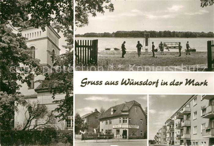 Wuensdorf Kirche Strand Gasthaus