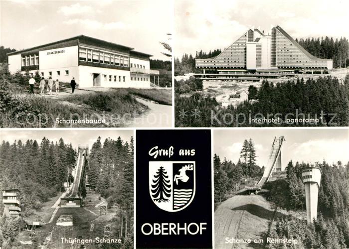 Oberhof Thueringen Schanzenbaude Interhotel Panorama Thueringenschanze