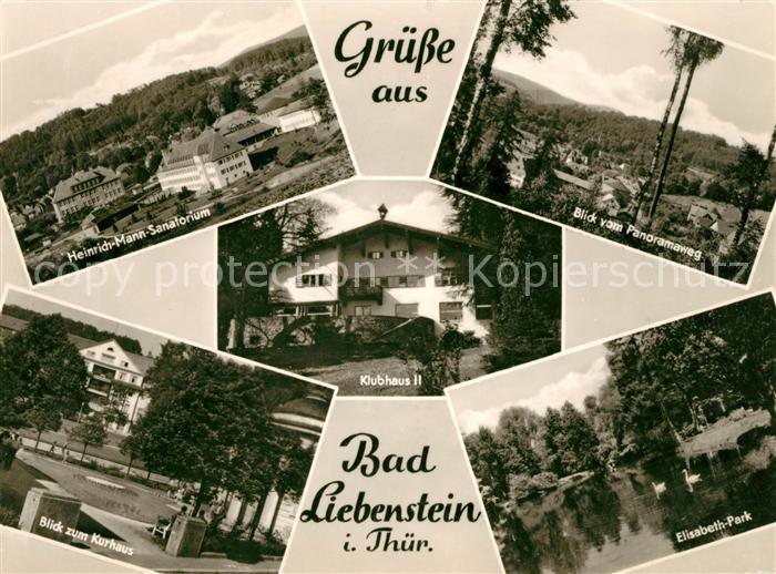 Bad Liebenstein Heinrich Mann Sanatorium Elisabeth Park Klubhaus II Kurhaus