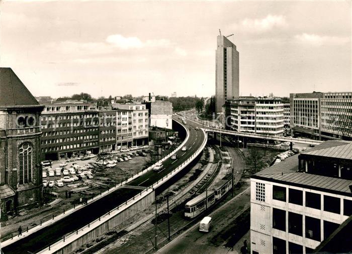 Duesseldorf Hochstrasse Thyssenhaus Jan Wellem Platz