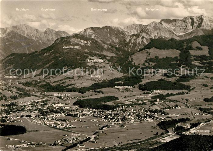 Sonthofen Oberallgaeu Fliegeraufnahme