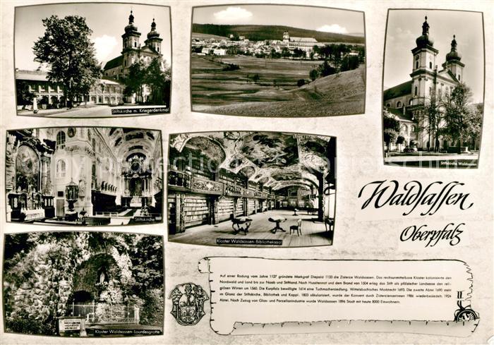 Waldsassen Stiftskirche Kriegerdenkmal Kloster Lourdesgrotte