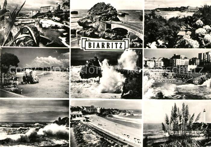 Biarritz Pyrenees Atlantiques Basta Port des Pecheurs Strand