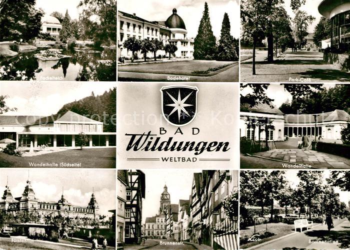 Bad Wildungen Wandelhalle Fackelteich Badehotel Park Cafe