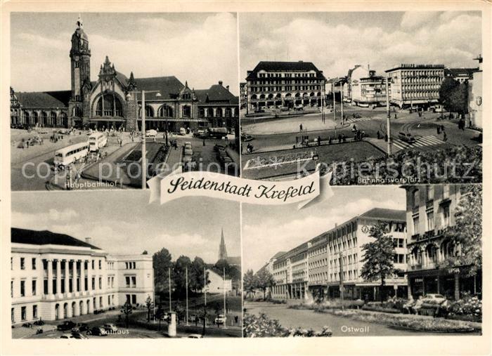 Krefeld Hauptbahnhof Bahnhofsvorplatz Rathaus Ostwall