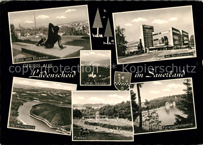 Luedenscheid Ehrenmal Strassenstern Versetalsperre Freibad