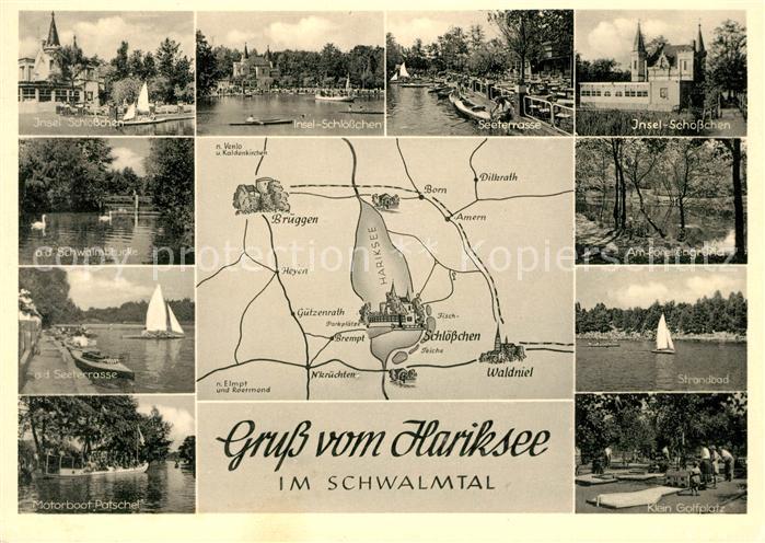 Hariksee Schwalmtal Insel Schloesschen Seeterrasse Forellengrund