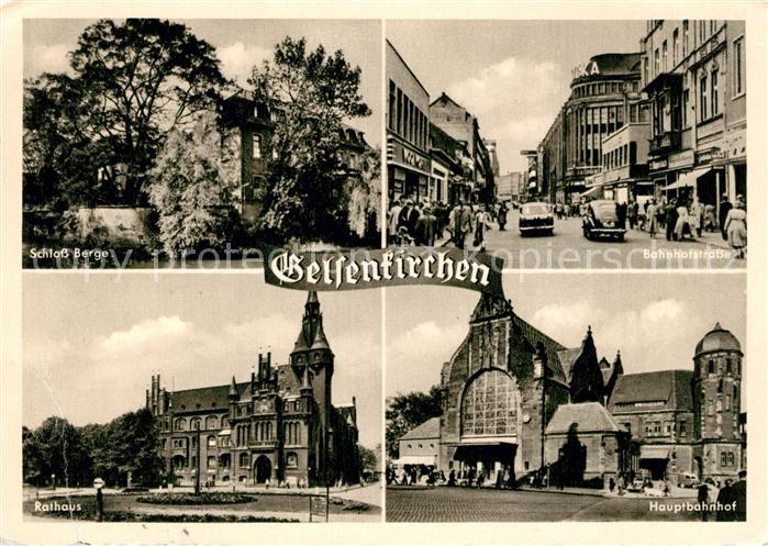 GELSENKIRCHEN NRW Schloss Berge Rathaus Hauptbahnhof Bahnhofstrasse