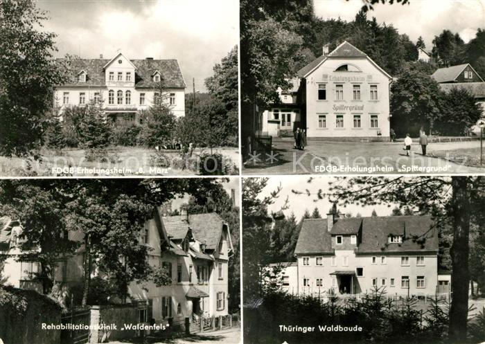 Tambach-Dietharz FDGB Erholungsheime 8. Maerz Splittergrund Thueringer Waldbaude