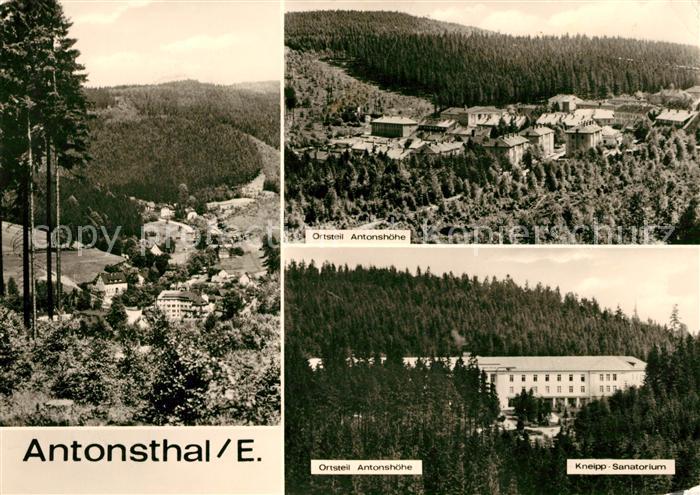 Antonsthal Erzgebirge Antonshoehe Kneipp Sanatorium Panorama