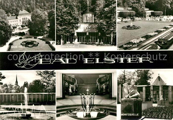 Bad Elster Badehaus Marienquelle Badeplatz Wandelhalle Moritzquelle