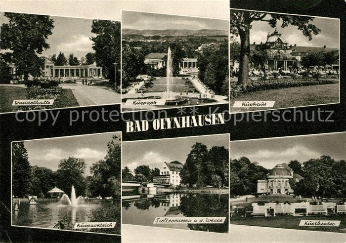 Bad Oeynhausen Wandelhalle Kurhaus Kurpark Kurparkteich Kurtheater