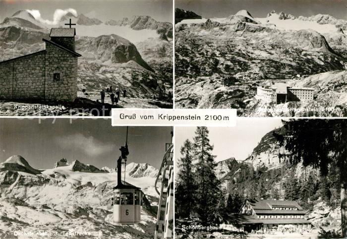 Krippenstein Krippensteinkapelle Schoenberghaus Dachsteinbahn Berghaus