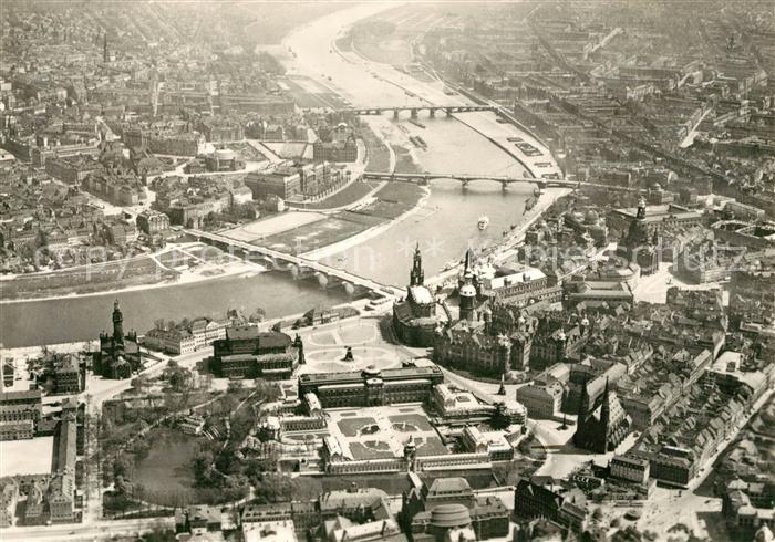 DRESDEN Elbe Fliegeraufnahme