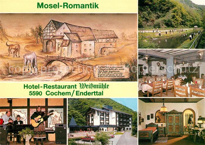 Cochem Mosel Hotel Restaurant Weissmuehle Mosel Romantik Karikatur