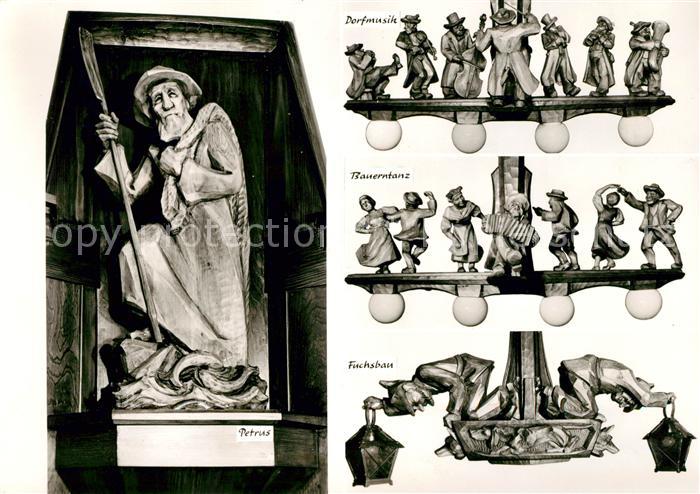 Baden-Baden Holzschnitzereien Waldhotel Fischkultur