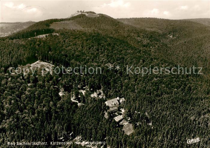 Bad Sachsa Harz Fliegeraufnahme Katzenstein Ravensberg