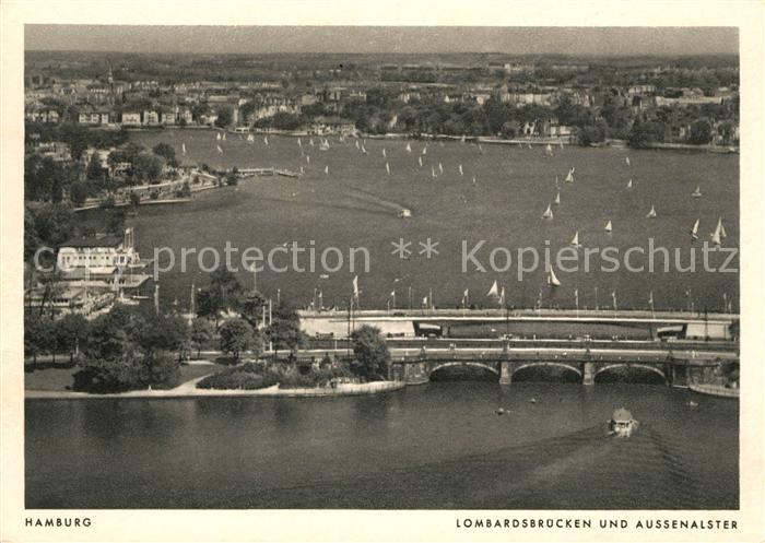 Hamburg Lombardsbruecken Aussenalster