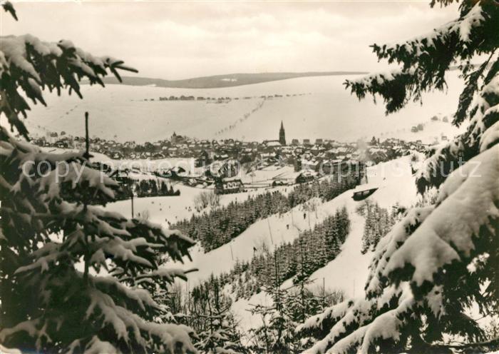 Oberwiesenthal Erzgebirge Winterlandschaft