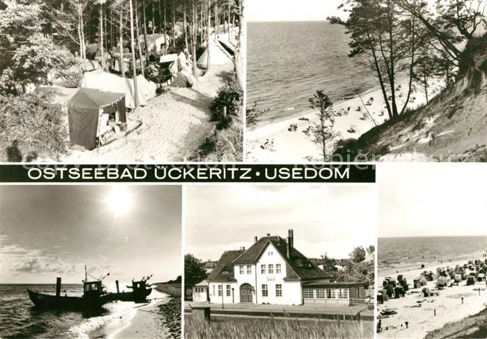 ueckeritz Usedom Zeltplatz Strand Hafen Bahnhof