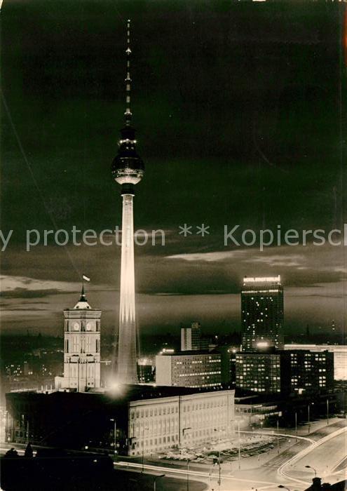 BERLIN  CITY RAthaus Fernseh UKW Turm Interhotel Stadt Berlin