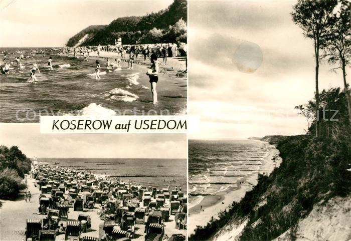 Koserow Ostseebad Usedom Strand Ufer