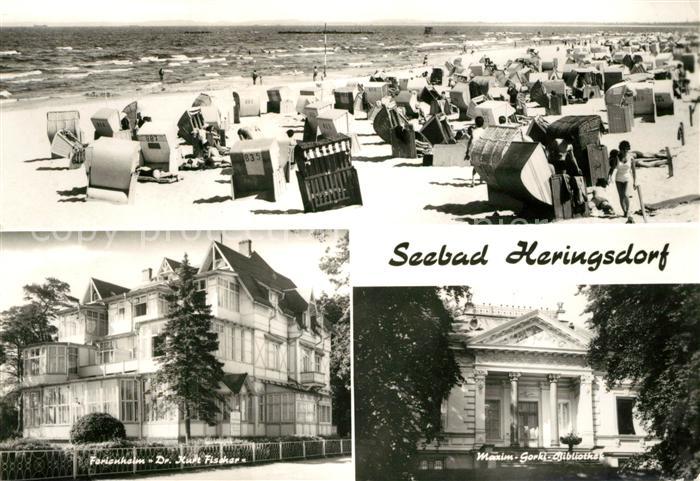Heringsdorf Ostseebad Usedom Strand Ferienheim Kurt Fischer Maxim Gorki Biblioth