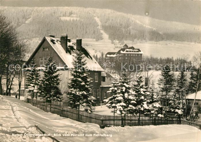 Oberwiesenthal Erzgebirge Winterlandschaft Fichtelberg