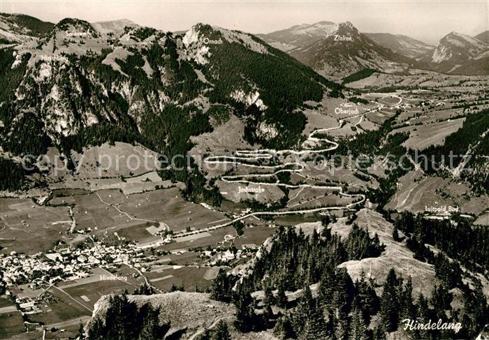 Hindelang Fliegeraufnahme Oberjoch Jochstrasse