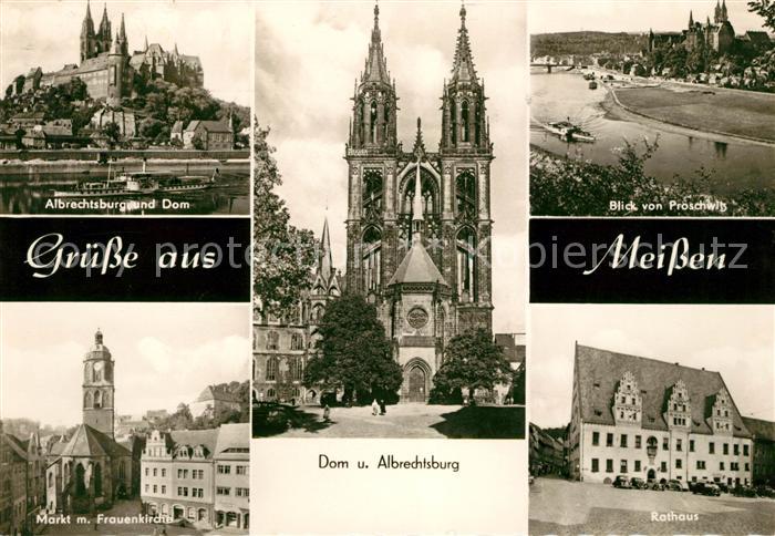 Meissen Elbe Sachsen Dom Albrechtsburg Markt Frauenkirche Rathaus
