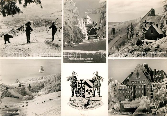 Oberwiesenthal Erzgebirge Sportgelaende Fichtelberghaus Hoehensanatorium Sachsen